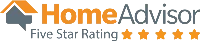 HomeAdvisor Five Star Rating